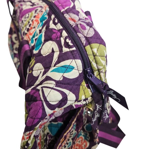 Vera‎ Bradley Large Quilted Travel Weekender Bag Floral Pattern Pockets Straps - Picture 5 of 9